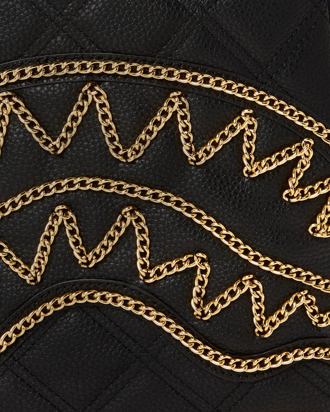 Sprayground Trending | NOIR QUILT GOLD CHAIN SHARK SAVAGE BACKPACK