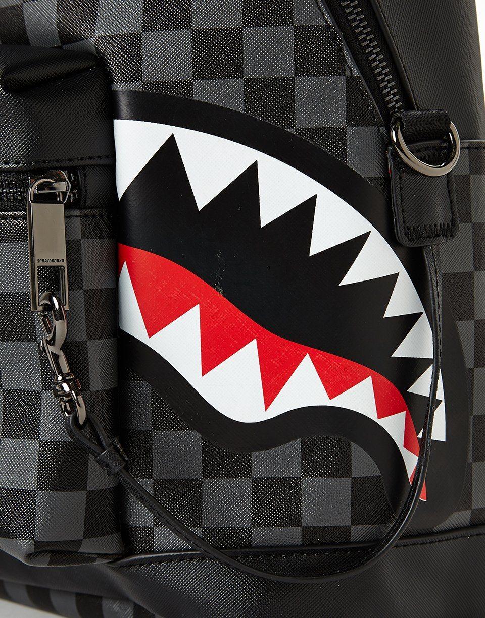 Sprayground Classic | SHARKS IN PARIS (BLACK CHECKERED EDITION)