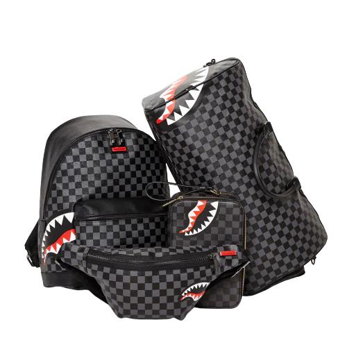 Sprayground Classic | SHARKS IN PARIS (BLACK CHECKERED EDITION)