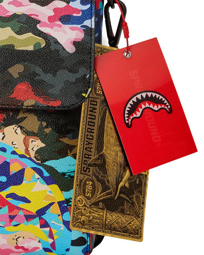 Sprayground Essential | SLICED AND DICED CAMO MESSENGER SLING BAG