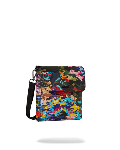 Sprayground Essential | SLICED AND DICED CAMO MESSENGER SLING BAG