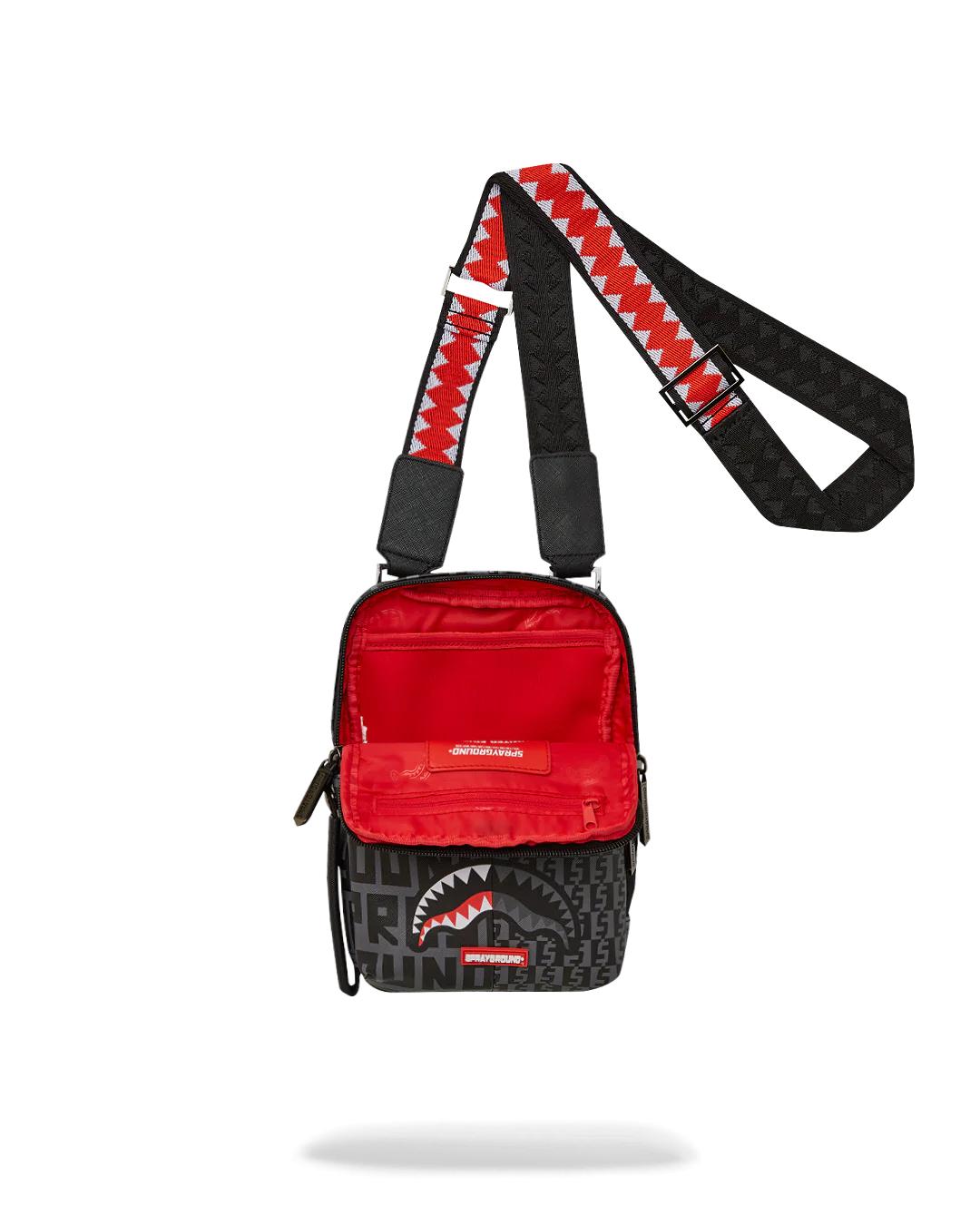 Sprayground Recommended | SHARKFINITY STEALTH PILOT MESSENGER SLING BAG