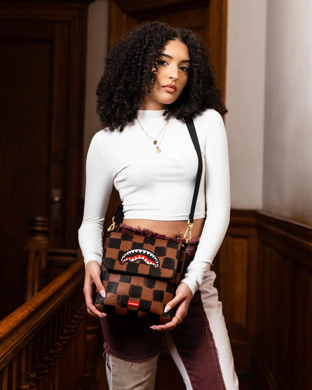 Sprayground Best Seller | SHARKS IN PARIS VANQUISH LARGE SLING CROSSBODY