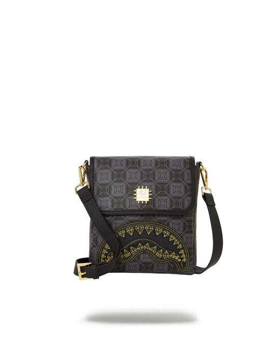 Sprayground Best Seller | OBSIDIAN STUNNER A.i.6 SANDFLOWER COLLAB LARGE SLING