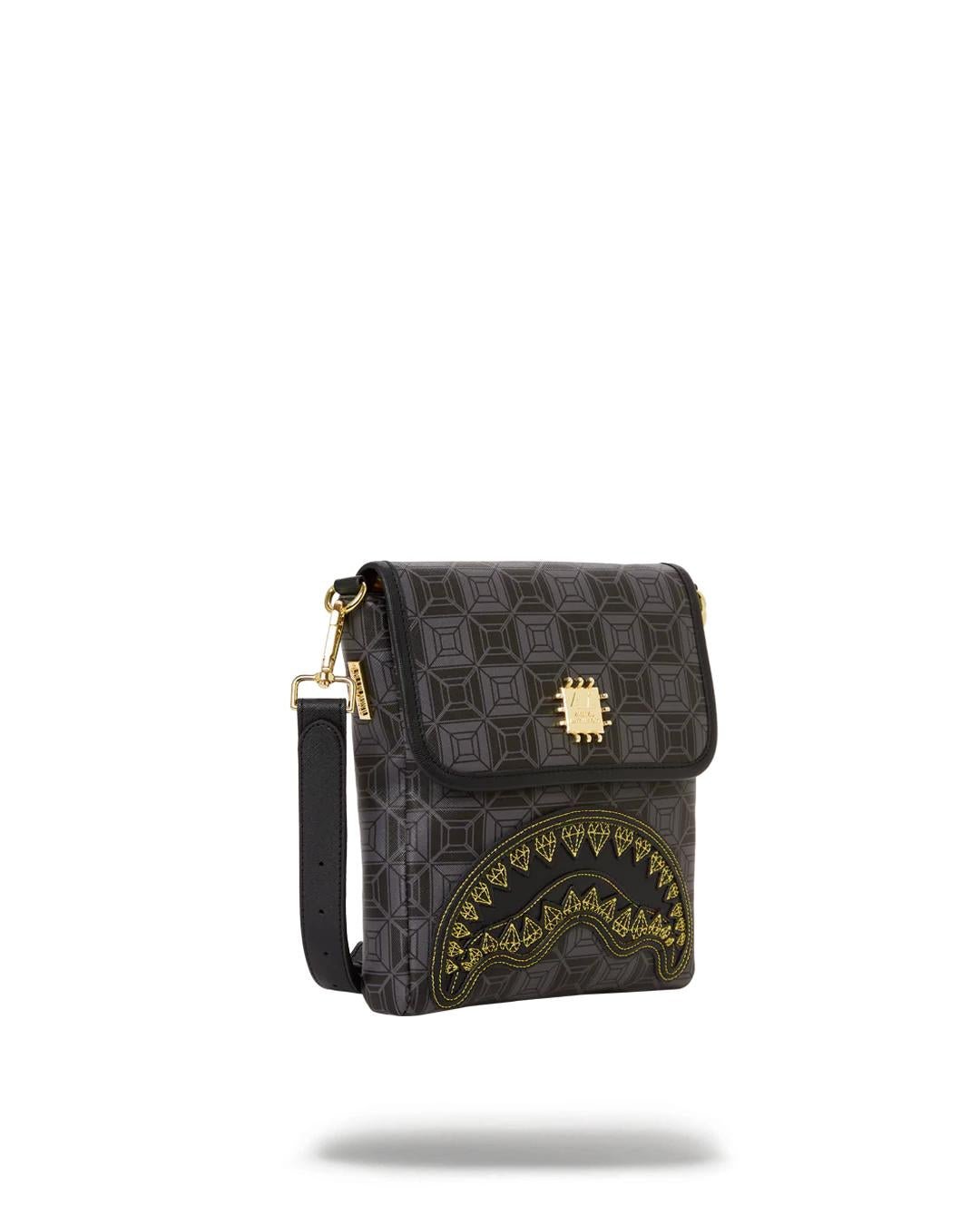 Sprayground Best Seller | OBSIDIAN STUNNER A.i.6 SANDFLOWER COLLAB LARGE SLING