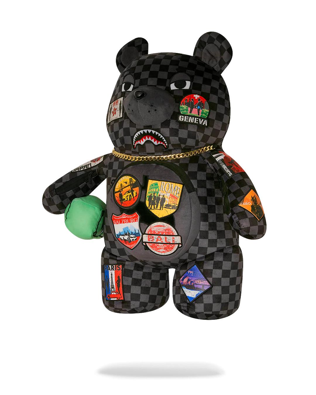 Sprayground Best Seller | GLOBAL MOGUL UNLIMITED MILES MONEYBEAR TEDDYBEAR BACKPACK
