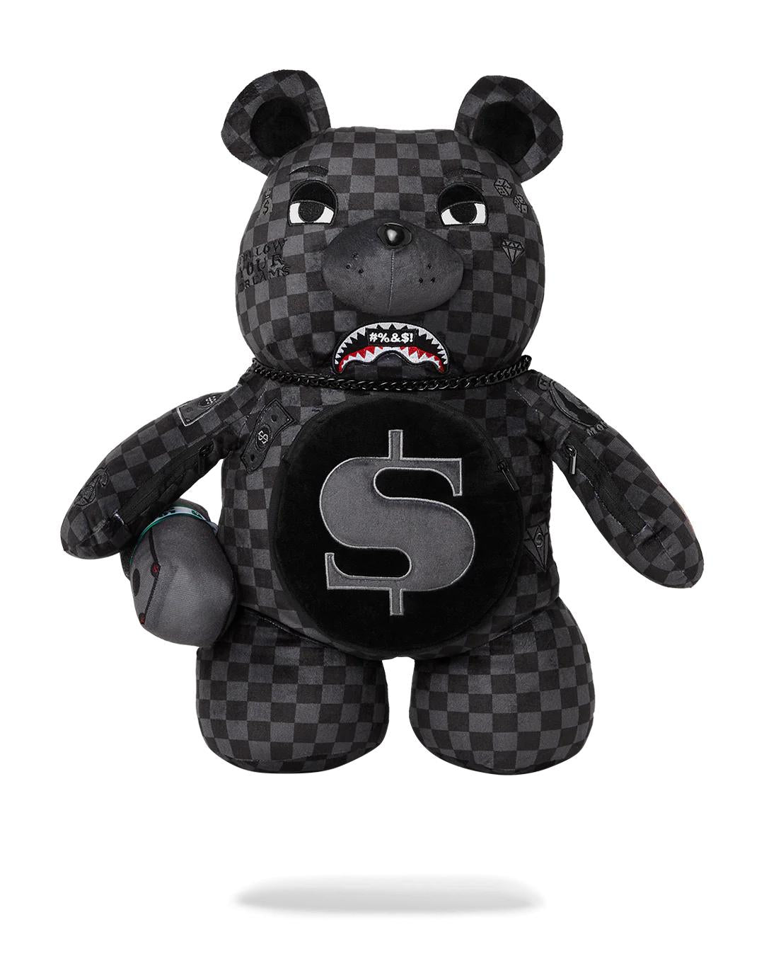 Sprayground Premium | WHAT THE BEEP' SHARK MONEYBEAR TEDDYBEAR BACKPACK
