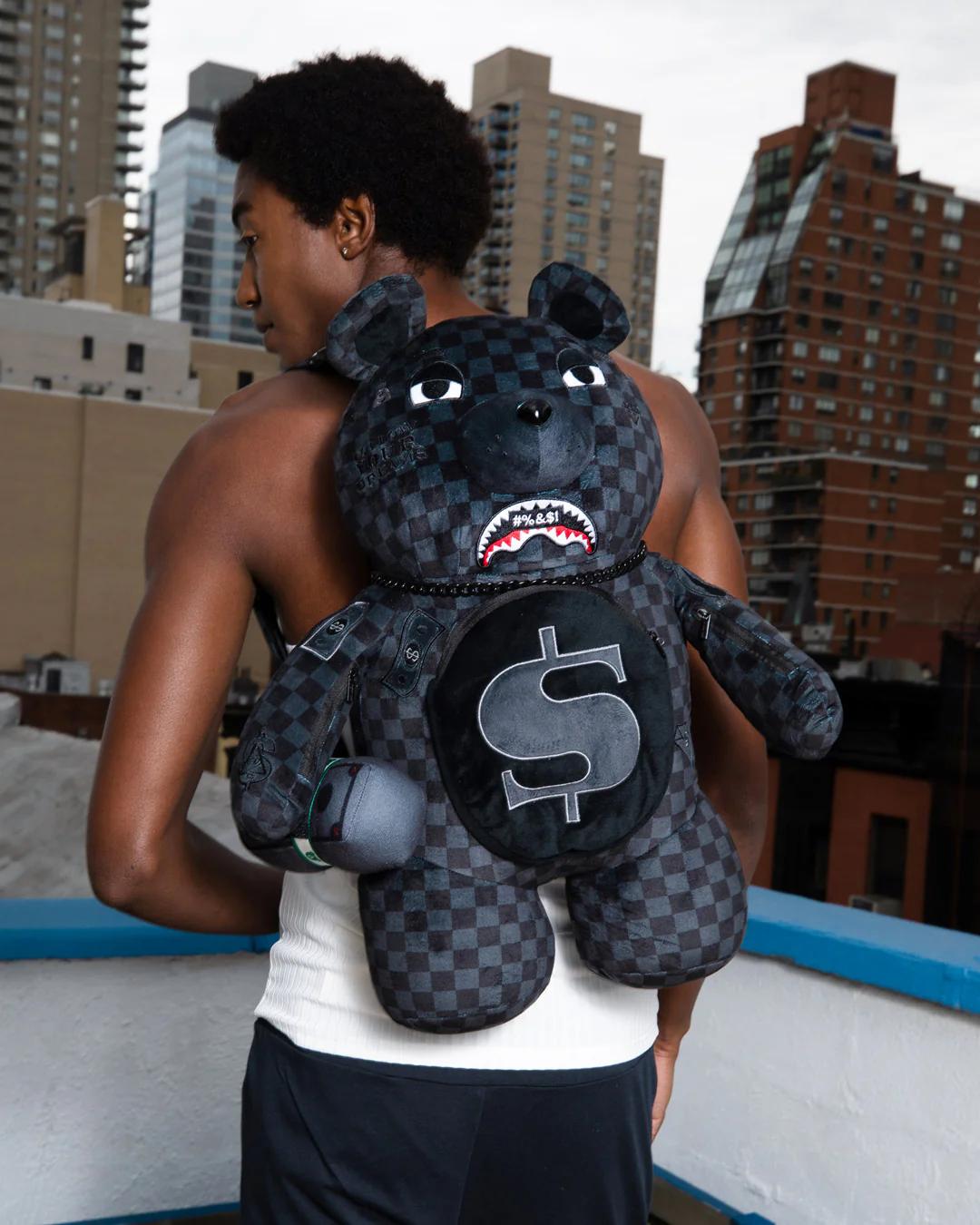 Sprayground Premium | WHAT THE BEEP' SHARK MONEYBEAR TEDDYBEAR BACKPACK