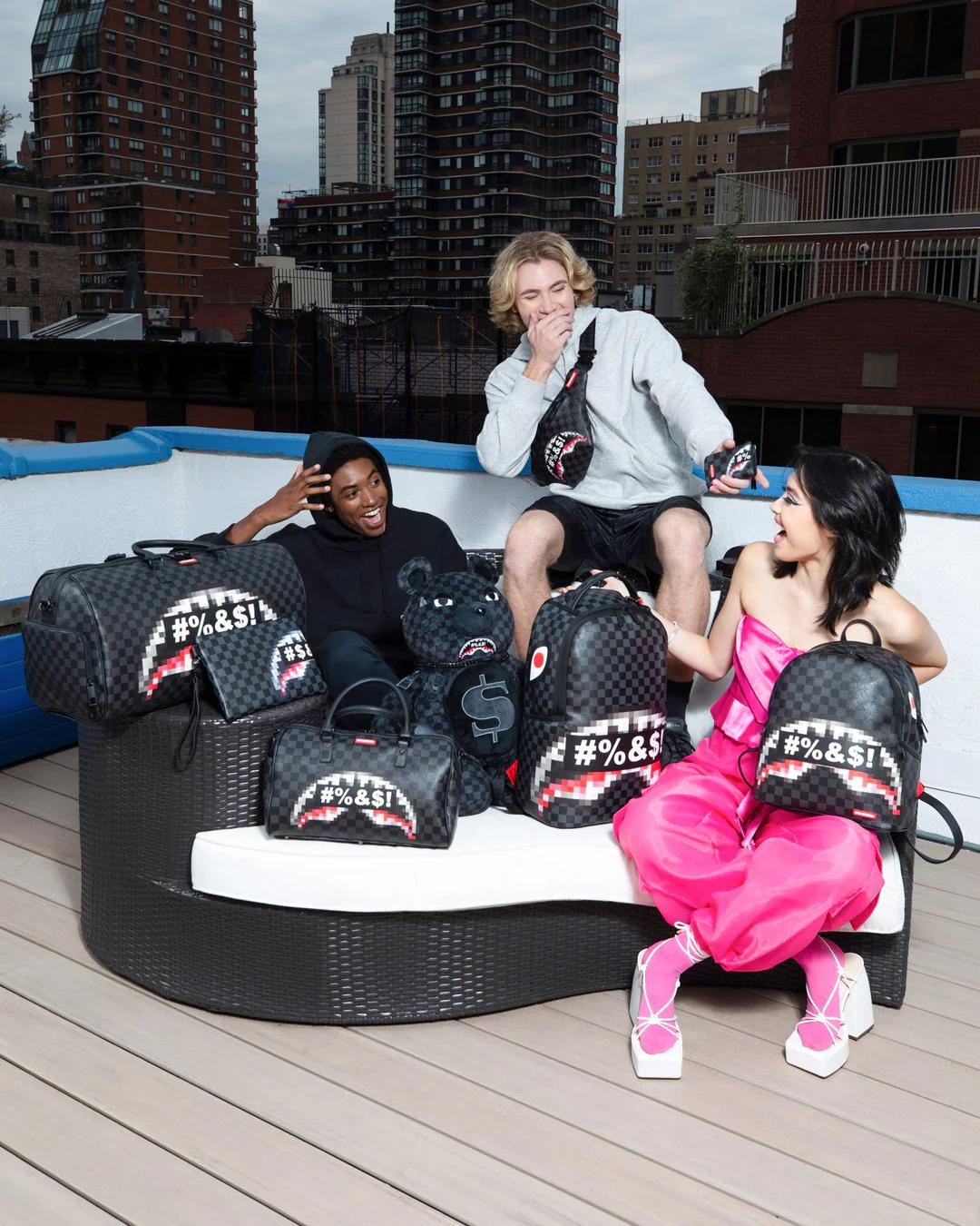 Sprayground Premium | WHAT THE BEEP' SHARK MONEYBEAR TEDDYBEAR BACKPACK