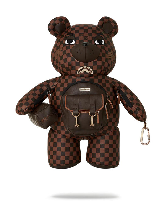 Sprayground Popular | CHECKMATE ROYALE MONEYBEAR TEDDYBEAR BACKPACK