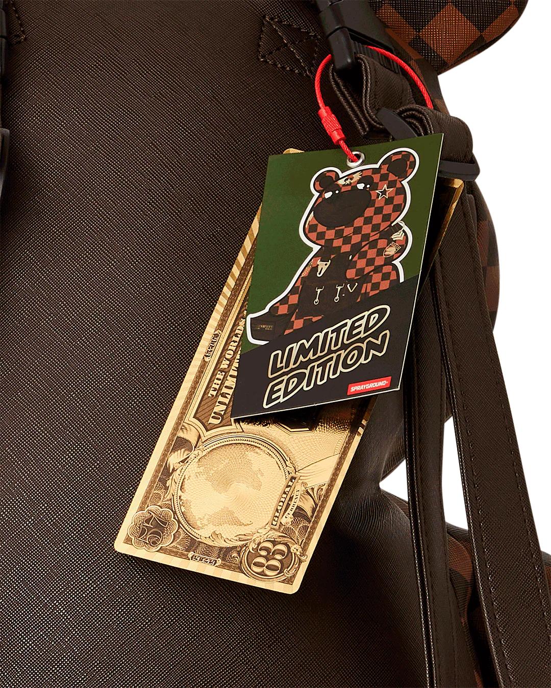 Sprayground Popular | CHECKMATE ROYALE MONEYBEAR TEDDYBEAR BACKPACK