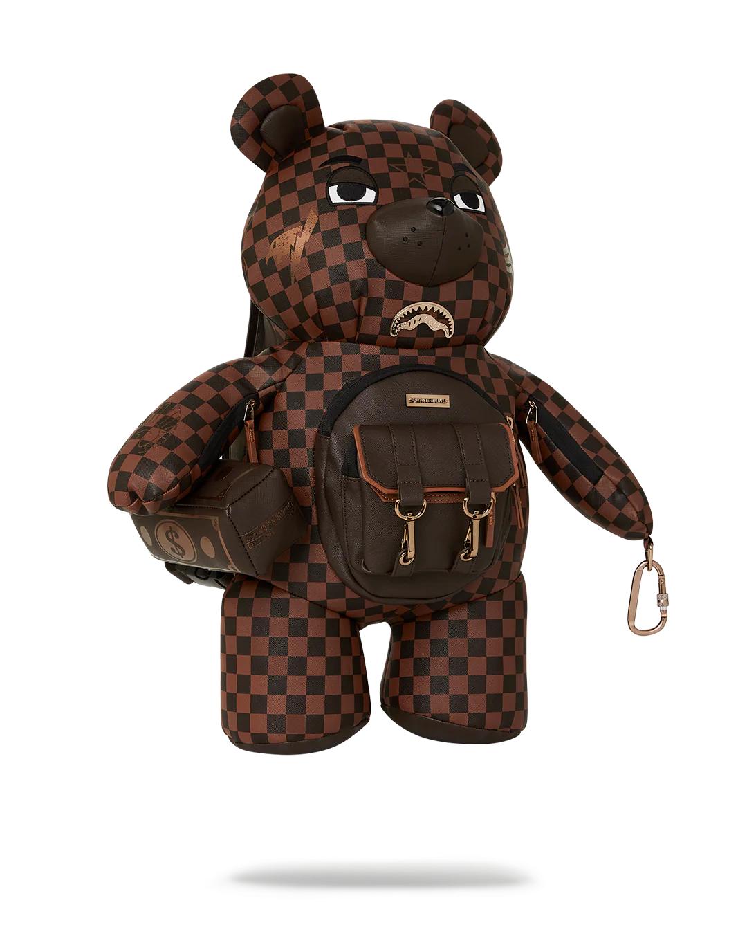 Sprayground Popular | CHECKMATE ROYALE MONEYBEAR TEDDYBEAR BACKPACK