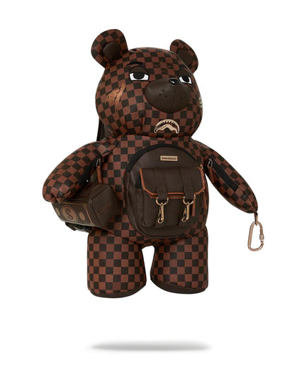 Sprayground Popular | CHECKMATE ROYALE MONEYBEAR TEDDYBEAR BACKPACK