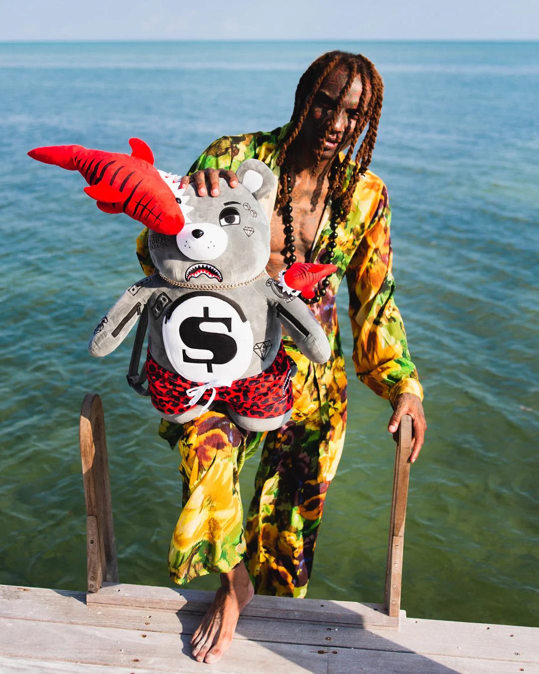 Sprayground Best Seller | SHARK FRIENDS MONEYBEAR TEDDYBEAR BACKPACK