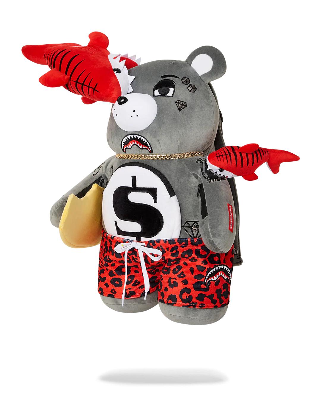 Sprayground Best Seller | SHARK FRIENDS MONEYBEAR TEDDYBEAR BACKPACK
