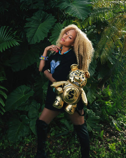 Sprayground Signature | A.I.8 AFRICAN INTELLIGENCE PATH TO THE FUTURE II MEDIUM MONEYBEAR TEDD