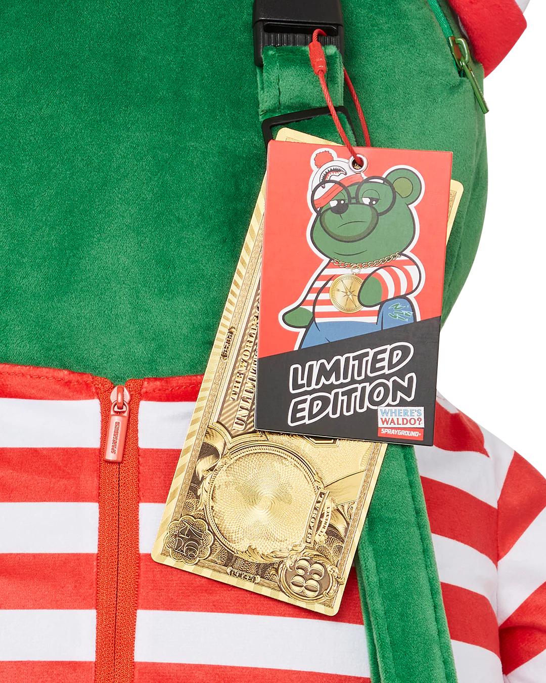 Sprayground Premium | WHERES WALDO MONEYBEAR TEDDYBEAR BACKPACK