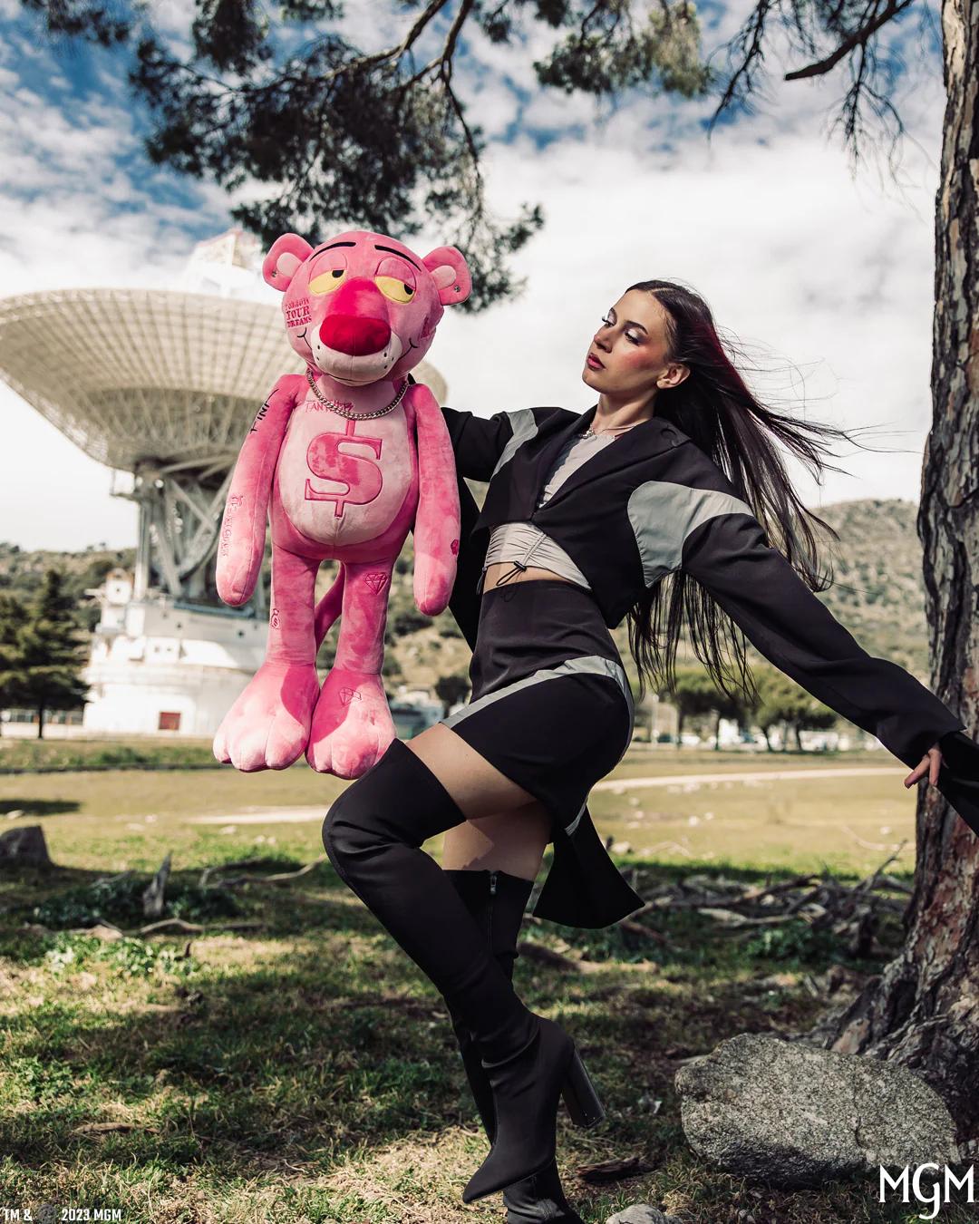 Sprayground Best Seller | PINK PANTHER UP TO NO GOOD TEDDY BEAR BACKPACK
