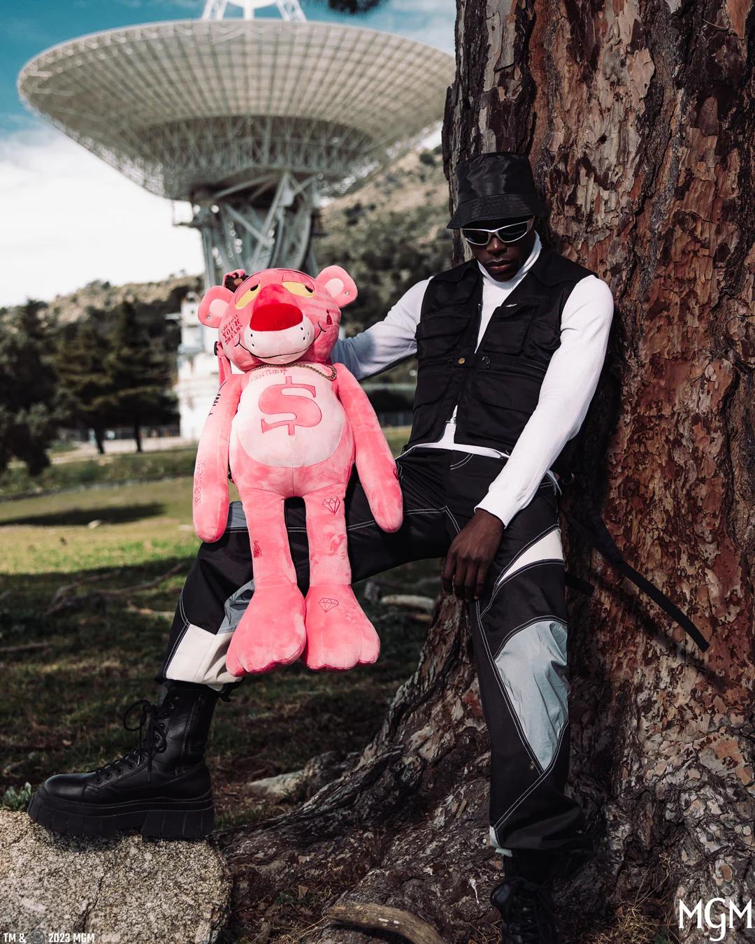 Sprayground Best Seller | PINK PANTHER UP TO NO GOOD TEDDY BEAR BACKPACK