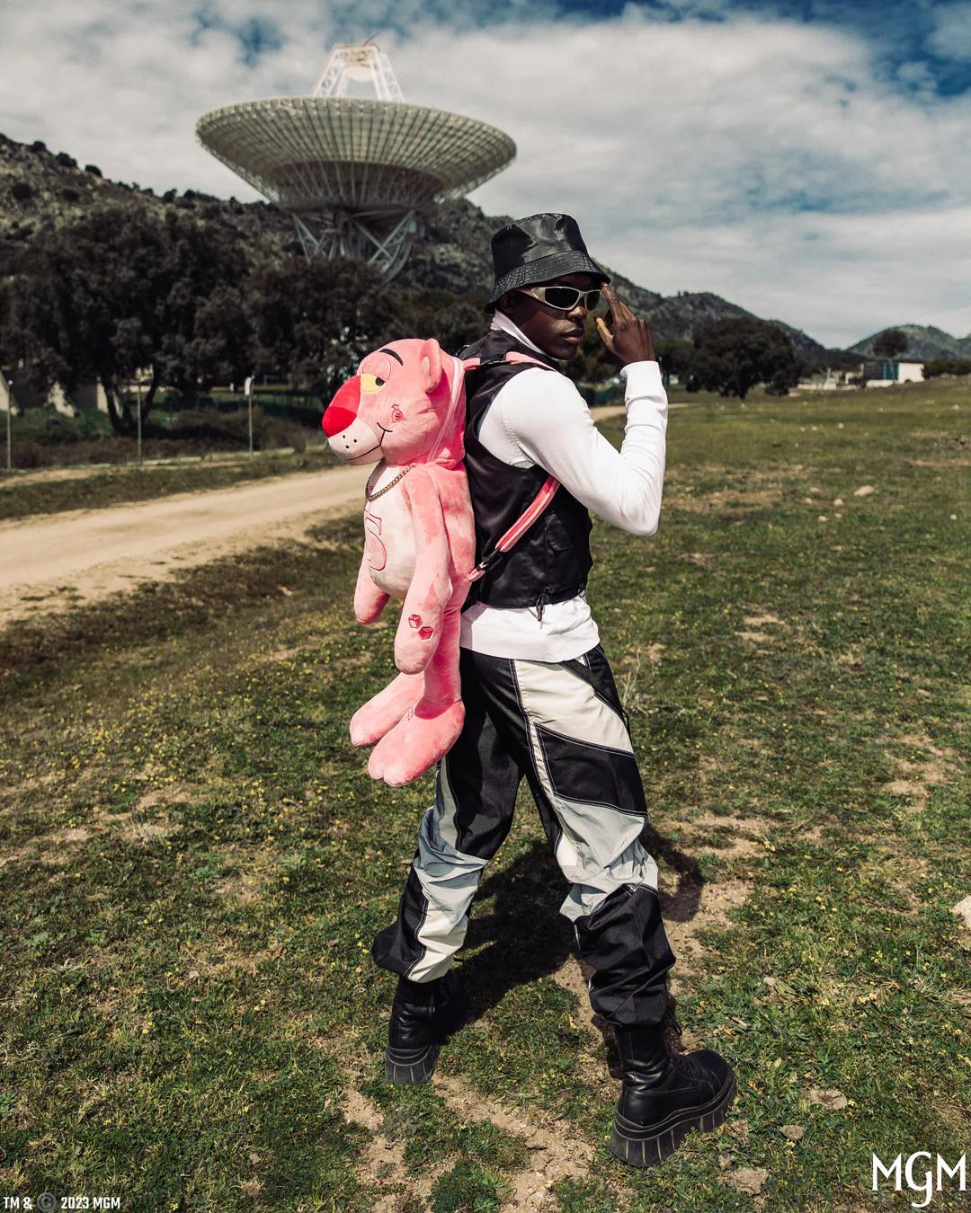 Sprayground Best Seller | PINK PANTHER UP TO NO GOOD TEDDY BEAR BACKPACK