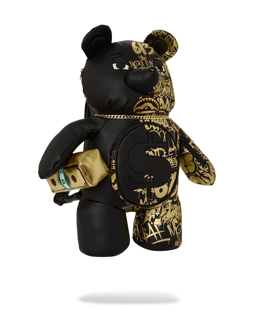 Sprayground Recommended | HALF GRAFF GLIDE MONEYBEAR TEDDYBEAR BACKPACK