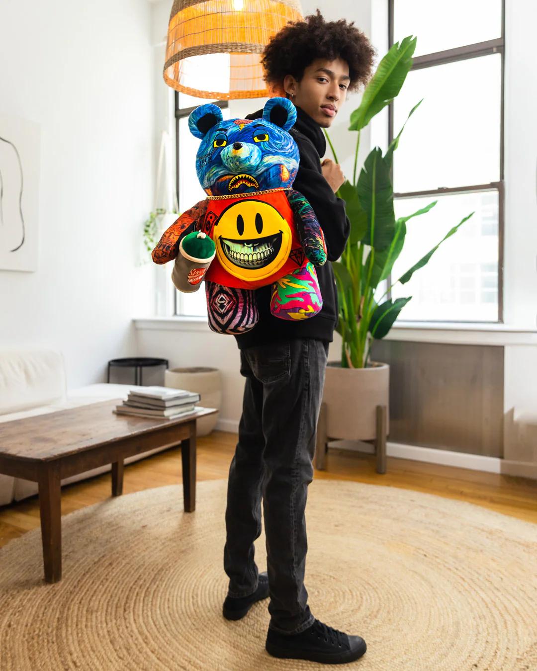 Sprayground Premium | VILLAIN MONEY BEAR TEDDYBEAR RON ENGLISH EDITION BACKPACK