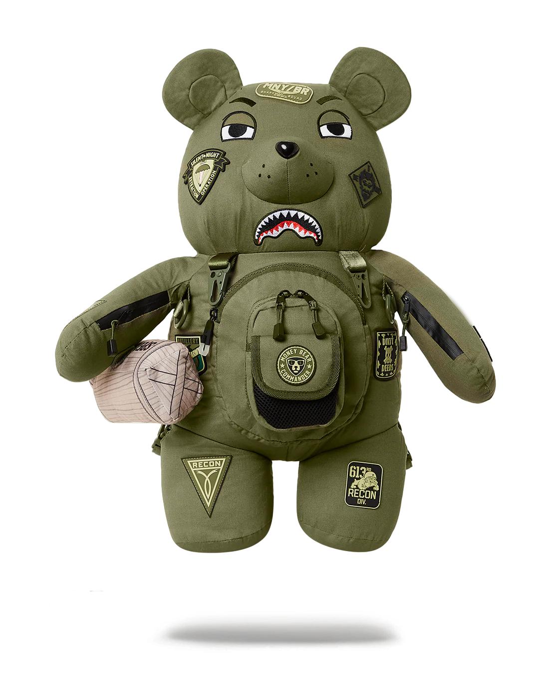 Sprayground New | SPECIAL OPS FULL THROTTLE MONEYBEAR TEDDYBEAR BACKPACK