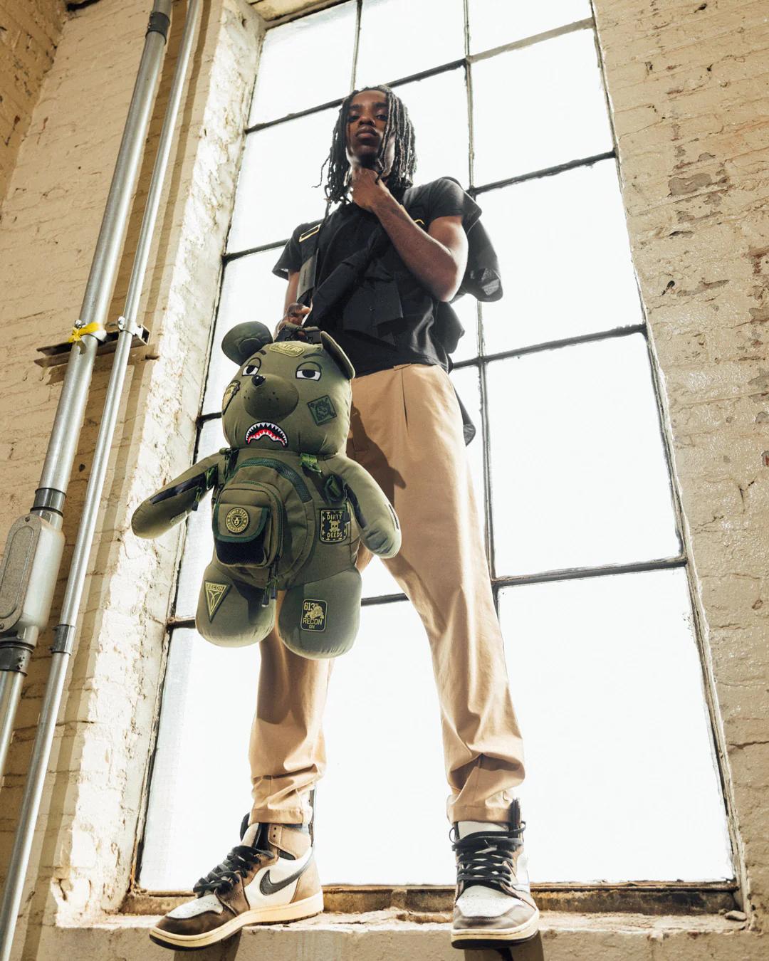 Sprayground New | SPECIAL OPS FULL THROTTLE MONEYBEAR TEDDYBEAR BACKPACK