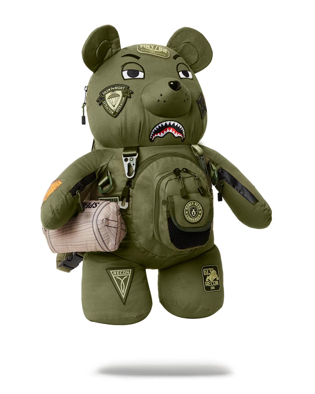 Sprayground New | SPECIAL OPS FULL THROTTLE MONEYBEAR TEDDYBEAR BACKPACK