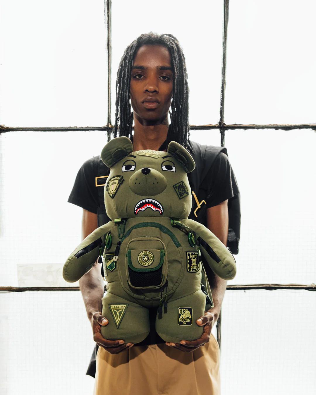 Sprayground New | SPECIAL OPS FULL THROTTLE MONEYBEAR TEDDYBEAR BACKPACK