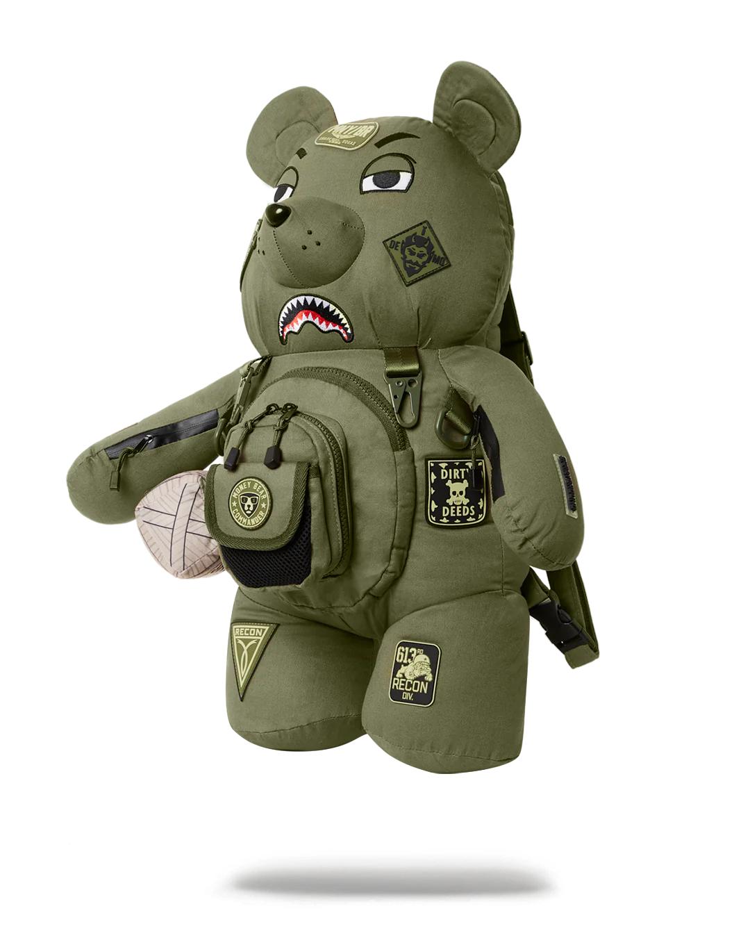 Sprayground New | SPECIAL OPS FULL THROTTLE MONEYBEAR TEDDYBEAR BACKPACK