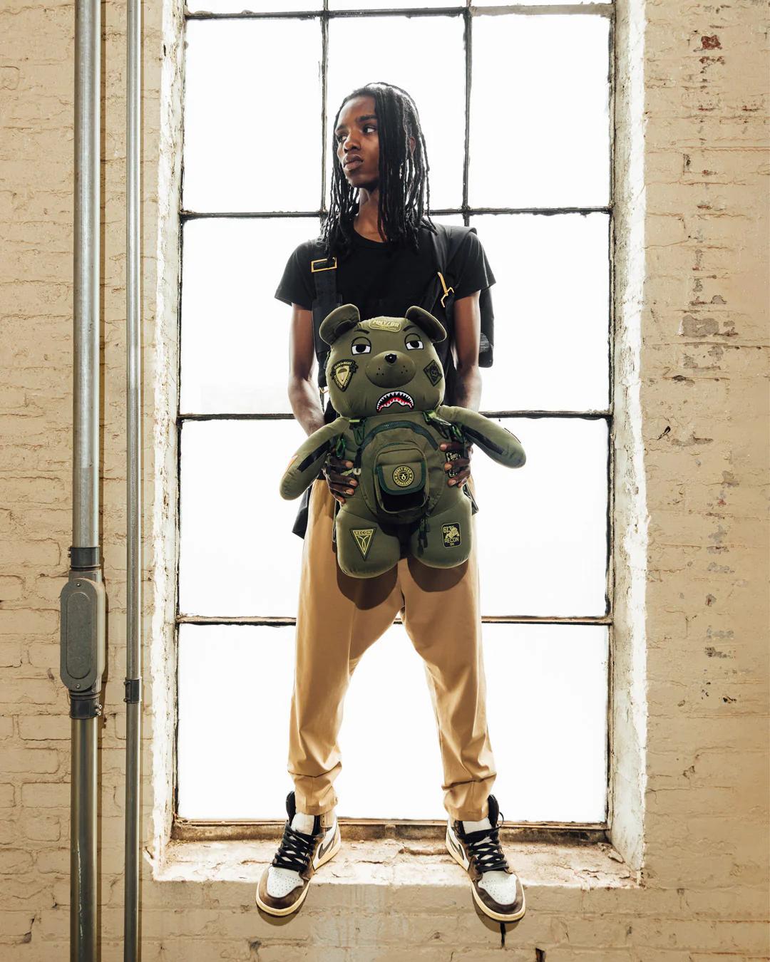 Sprayground New | SPECIAL OPS FULL THROTTLE MONEYBEAR TEDDYBEAR BACKPACK