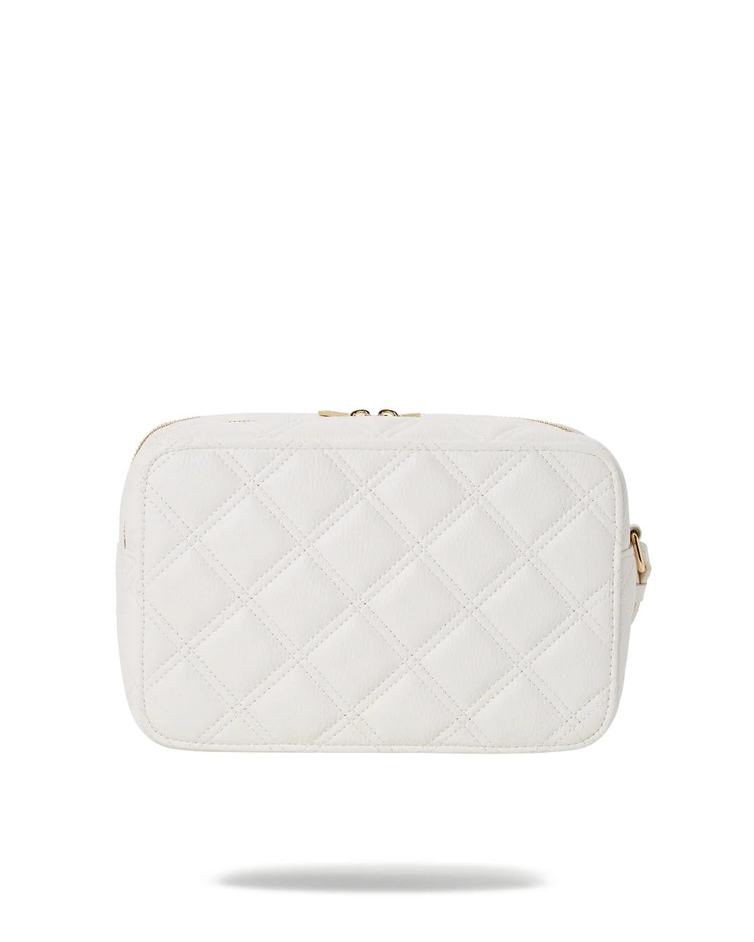 Sprayground New | RIVIERA LE BLANC GOLD CHAIN SHARK TOILETRY BAG