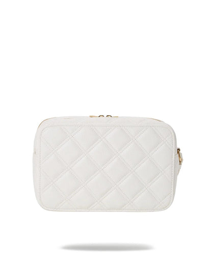 Sprayground New | RIVIERA LE BLANC GOLD CHAIN SHARK TOILETRY BAG