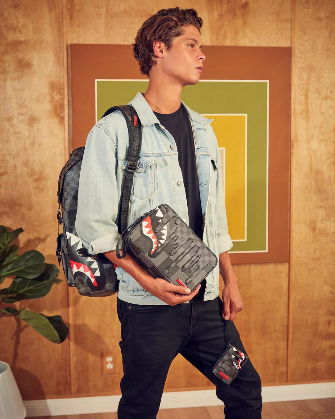 Sprayground Trending | XTC GREY SHARKS IN PARIS TOILETRY BAG