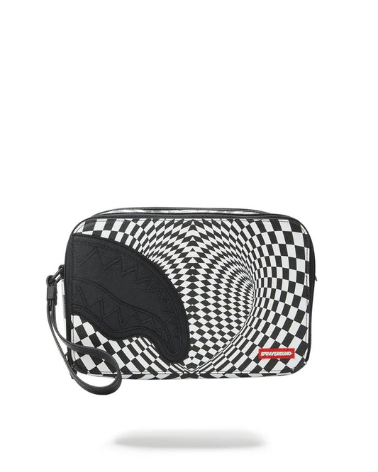 Sprayground Signature | TRIPPY CHECK TOILETRY AKA MONEY BAG