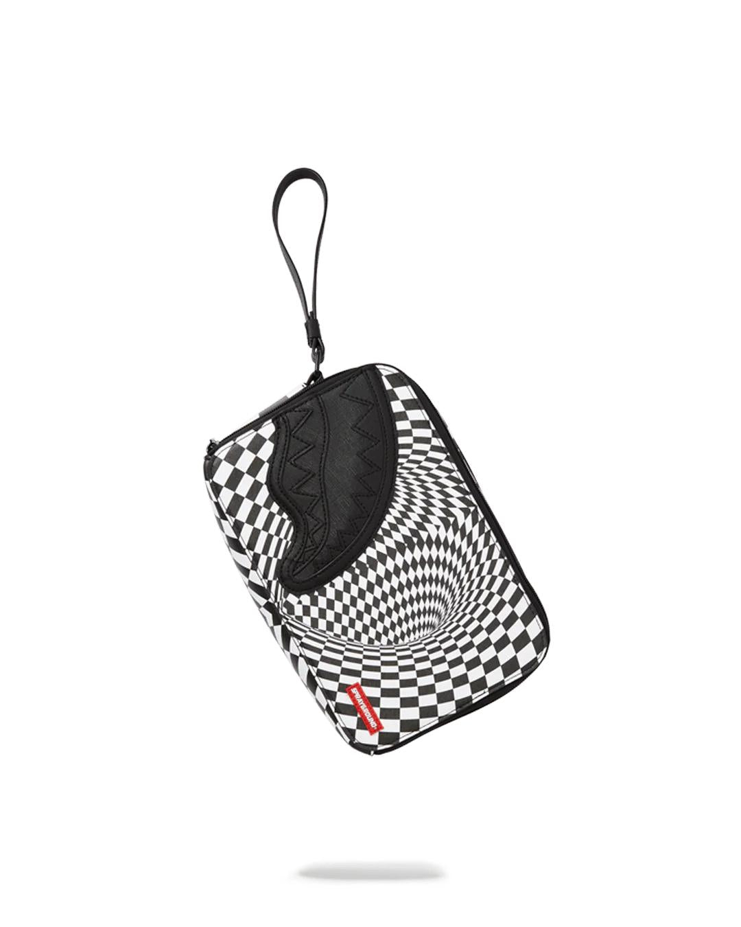 Sprayground Signature | TRIPPY CHECK TOILETRY AKA MONEY BAG