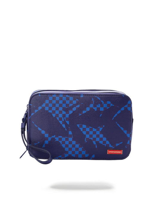Sprayground Essential | SHARK CHECK (BLUE) TOILETRY
