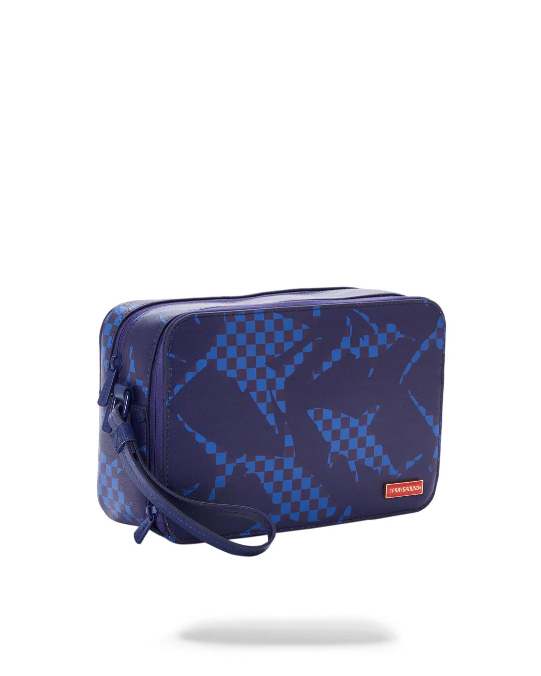 Sprayground Essential | SHARK CHECK (BLUE) TOILETRY