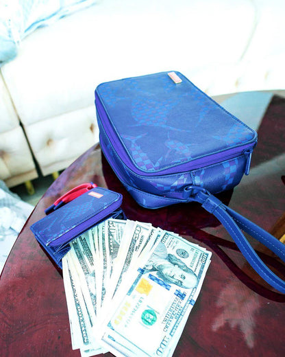 Sprayground Essential | SHARK CHECK (BLUE) TOILETRY