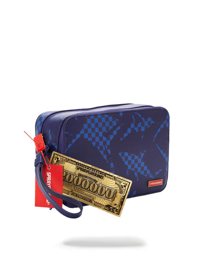 Sprayground Essential | SHARK CHECK (BLUE) TOILETRY