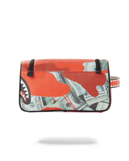 Sprayground Trending | MONEY CAMO (RED) TOILETRY BAG