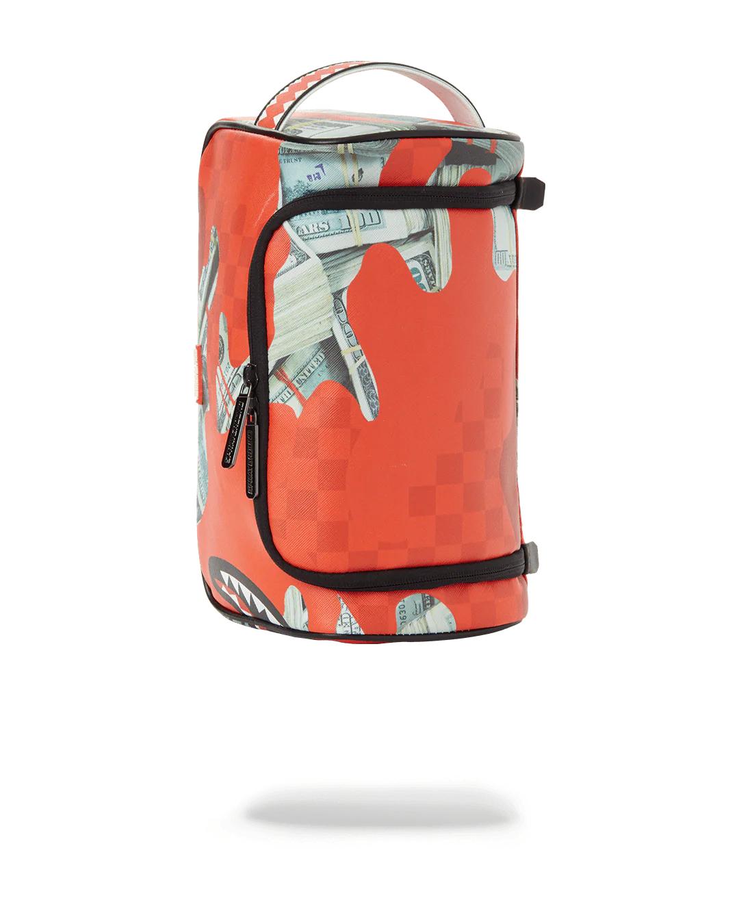 Sprayground Trending | MONEY CAMO (RED) TOILETRY BAG