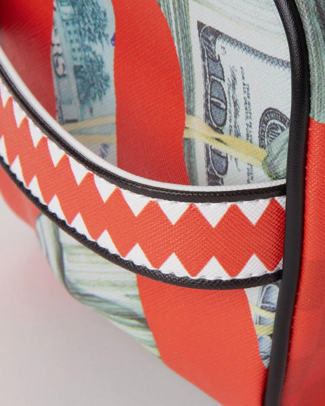Sprayground Trending | MONEY CAMO (RED) TOILETRY BAG