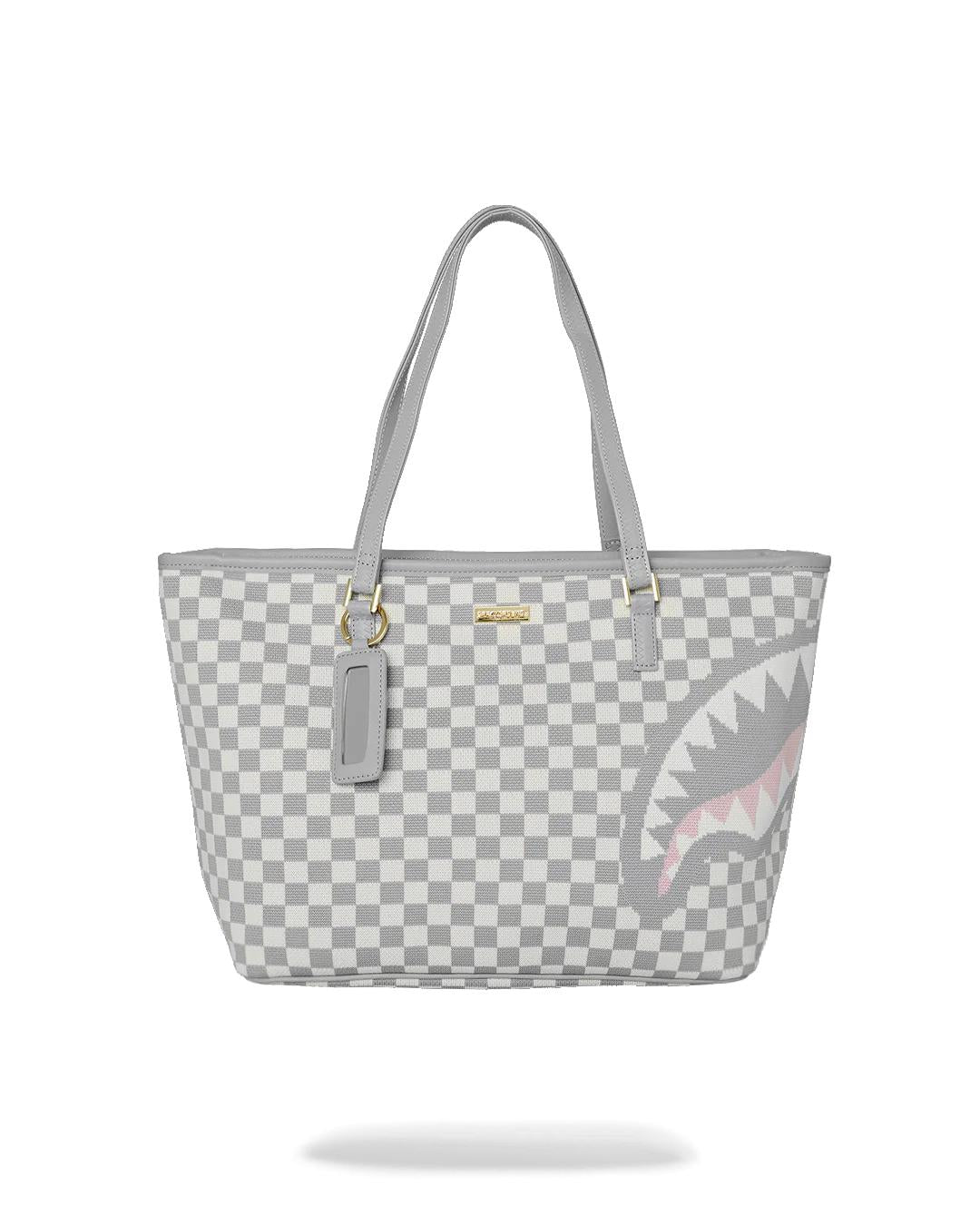 Sprayground Signature | KNIT SHARKS IN PARIS IN CREAM TOTE