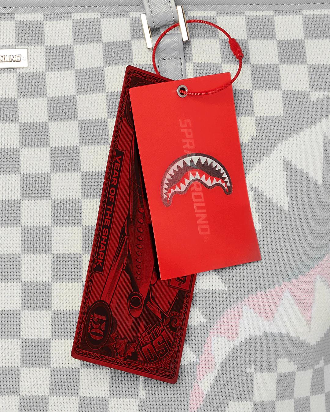 Sprayground Signature | KNIT SHARKS IN PARIS IN CREAM TOTE