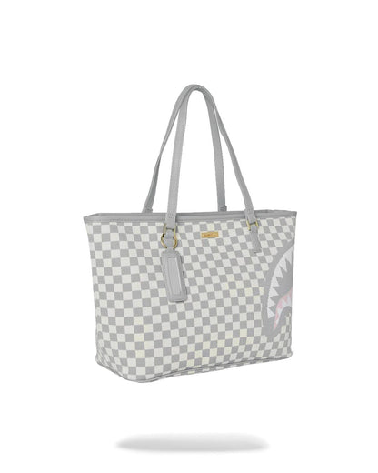 Sprayground Signature | KNIT SHARKS IN PARIS IN CREAM TOTE