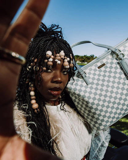 Sprayground Signature | KNIT SHARKS IN PARIS IN CREAM TOTE