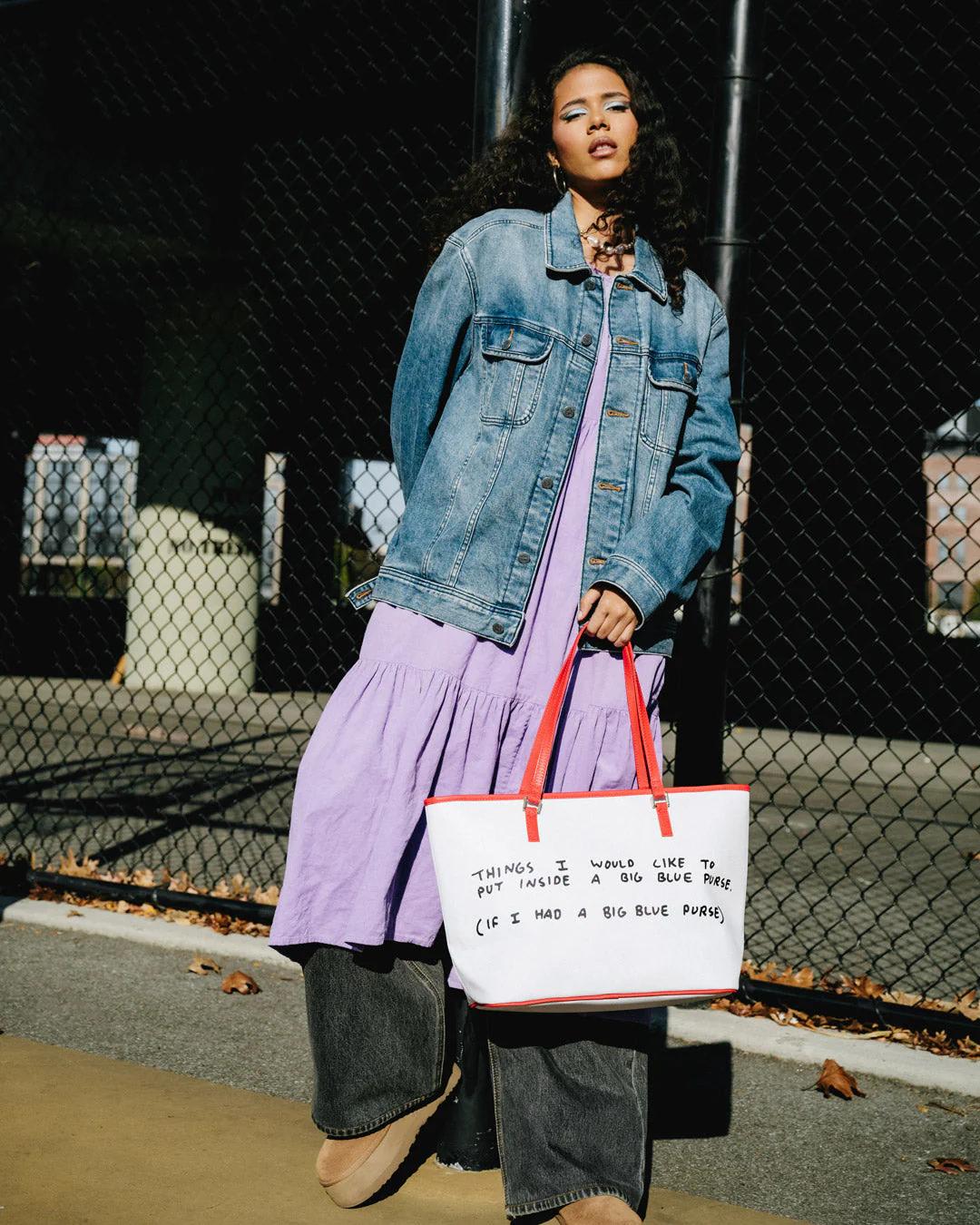 Sprayground New | KEITH HARING THE BIG BLUE PURSE ART TOTE
