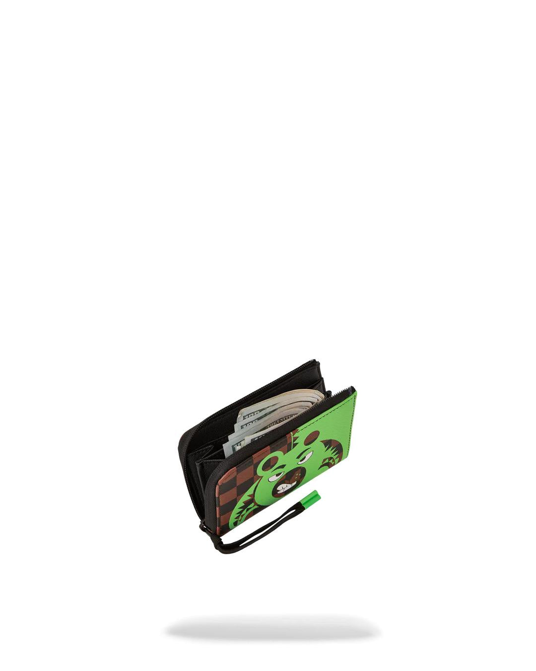 Sprayground Essential | GREEN MONEY BEAR WALLET